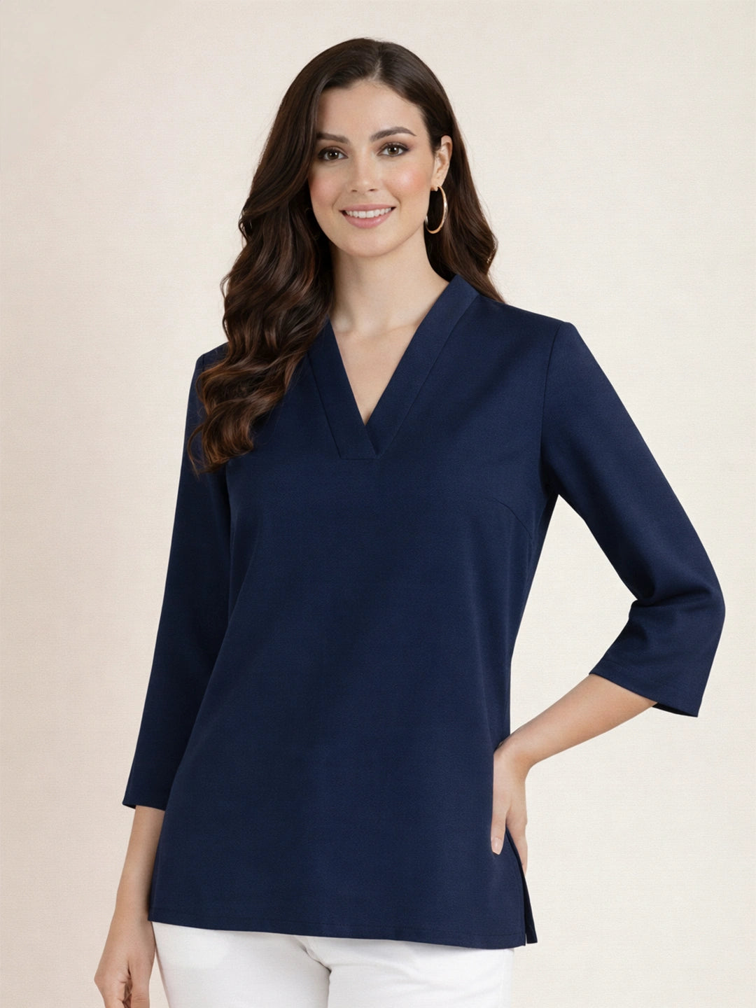 Luna Short Kurta Top - Royal Blue