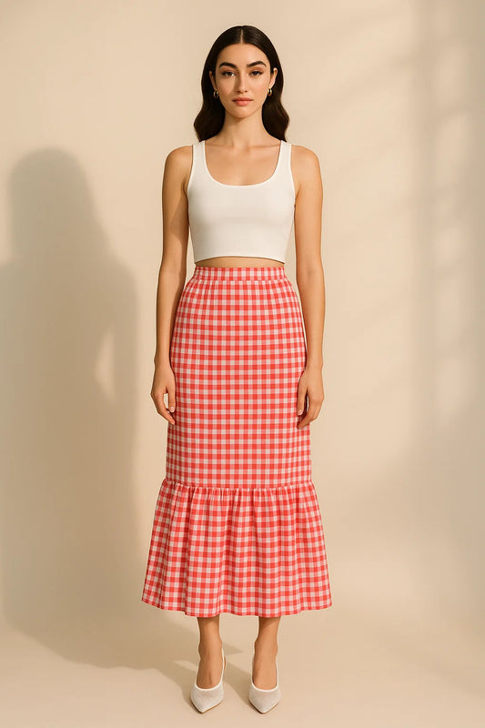 Pink Whim Midi Skirt