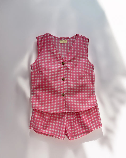 Elarose Co-Ord Set- Light Pink