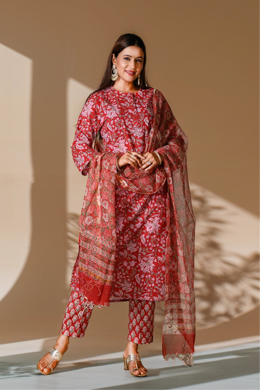Floral Fantasy Suit Set