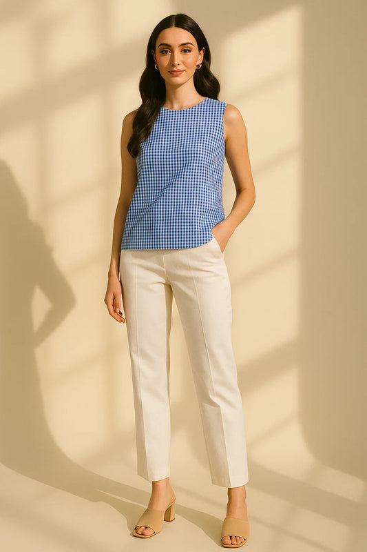 Bluebell Gingham Top