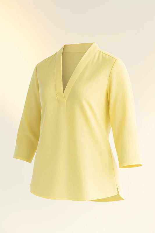 Luna Short Kurta Top - Yellow