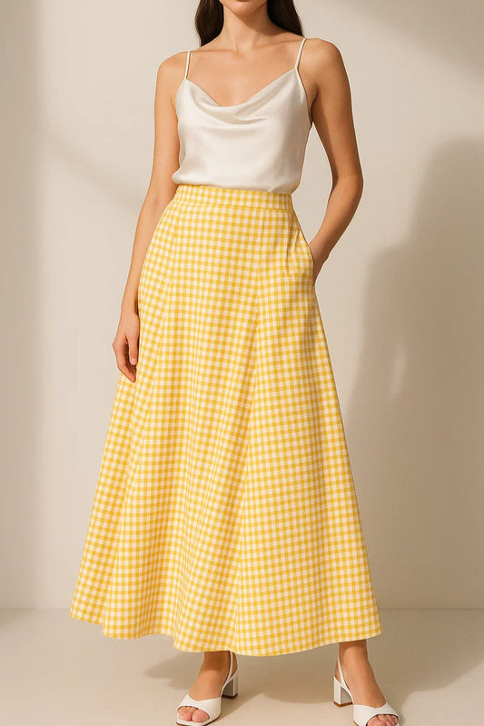 Mimosa Frill Maxi Skirt