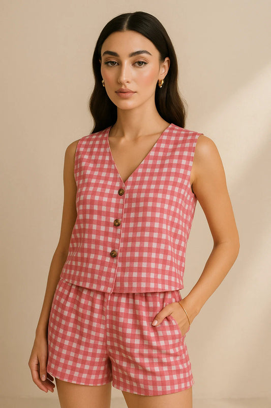 Elarose Co-Ord Set- Light Pink