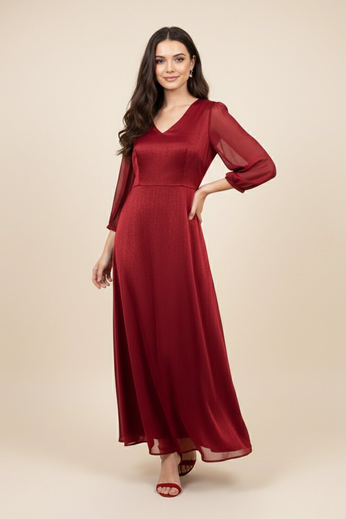 Florentine Shimmer Midi Dress