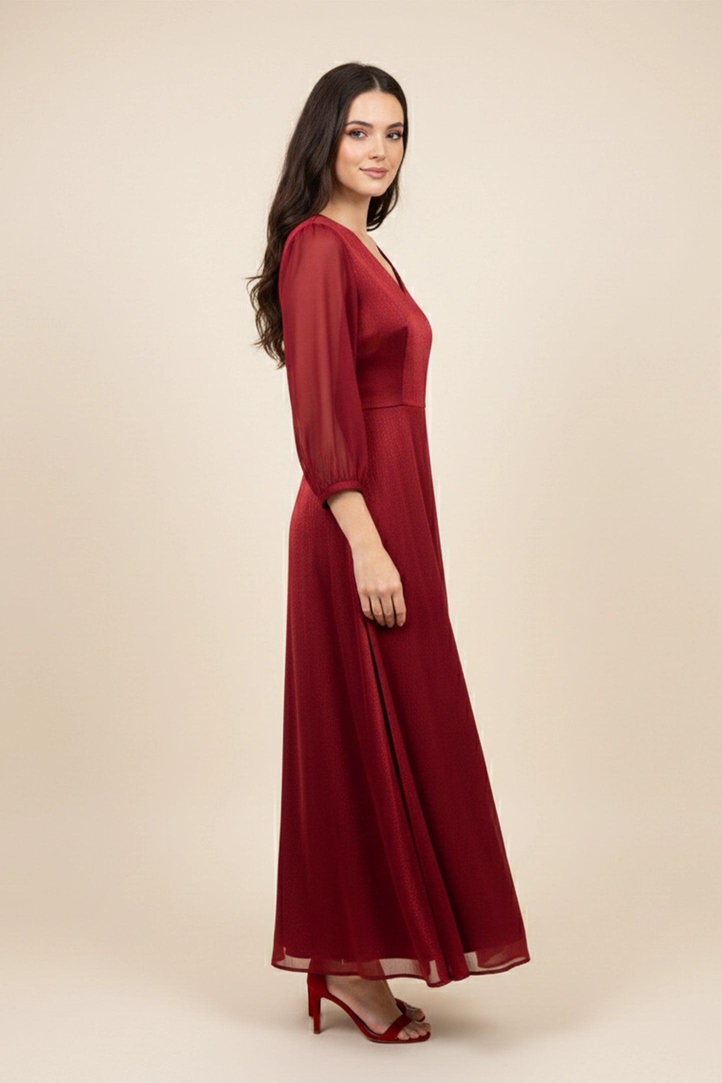 Florentine Shimmer Midi Dress